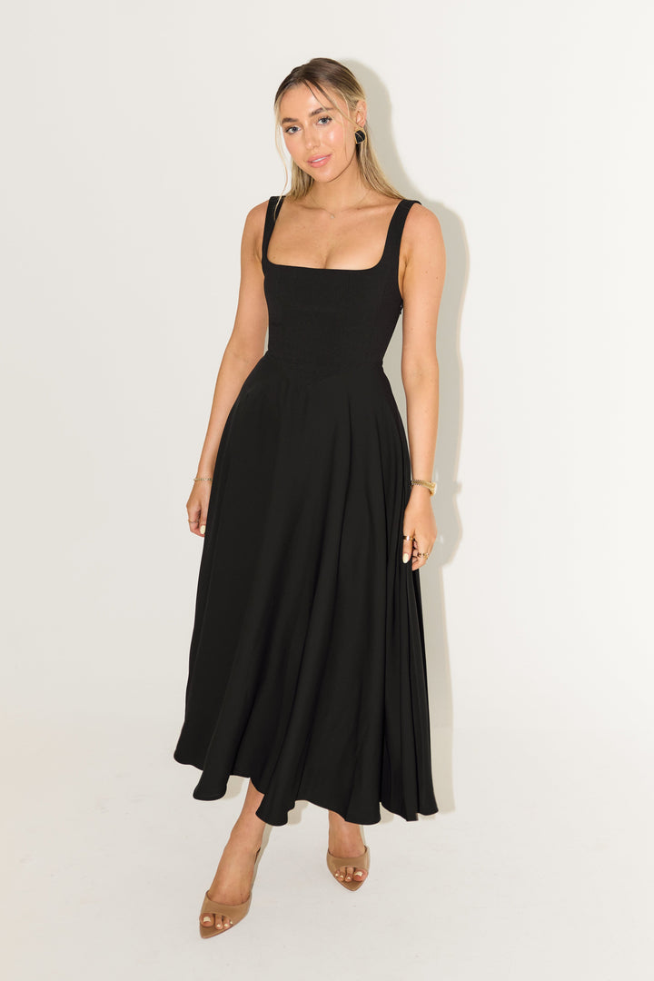 CORALIE | TIMELESS FLOWY MIDI DRESS