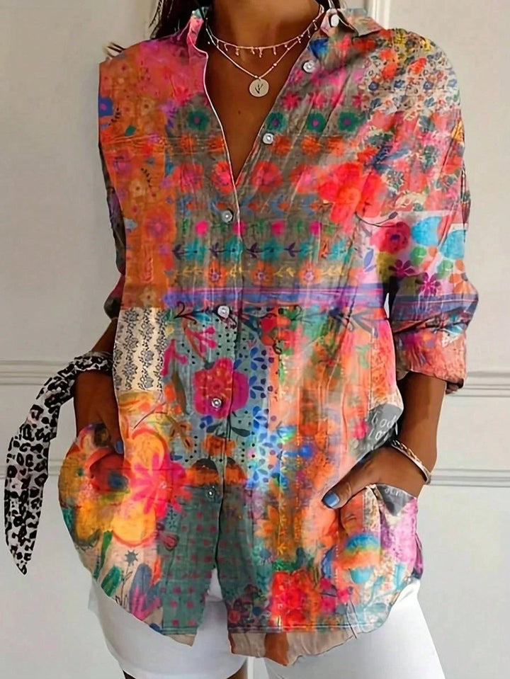 ELARA | COLOURFUL BLOUSE WITH PLAYFUL PRINT