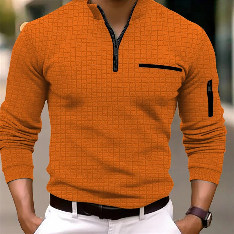 SABAN | MEN'S SWEATER WITH ZIPPER