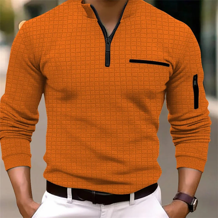 SABAN | MEN'S SWEATER WITH ZIPPER