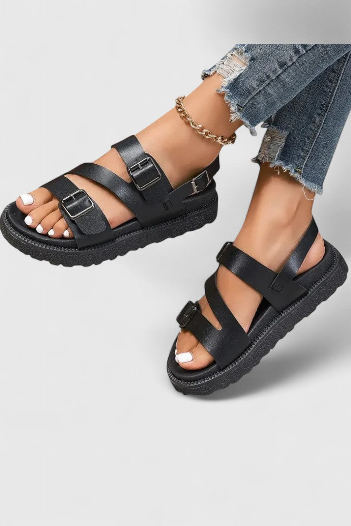 NAELLA | COMFY BUCKLE SANDALS