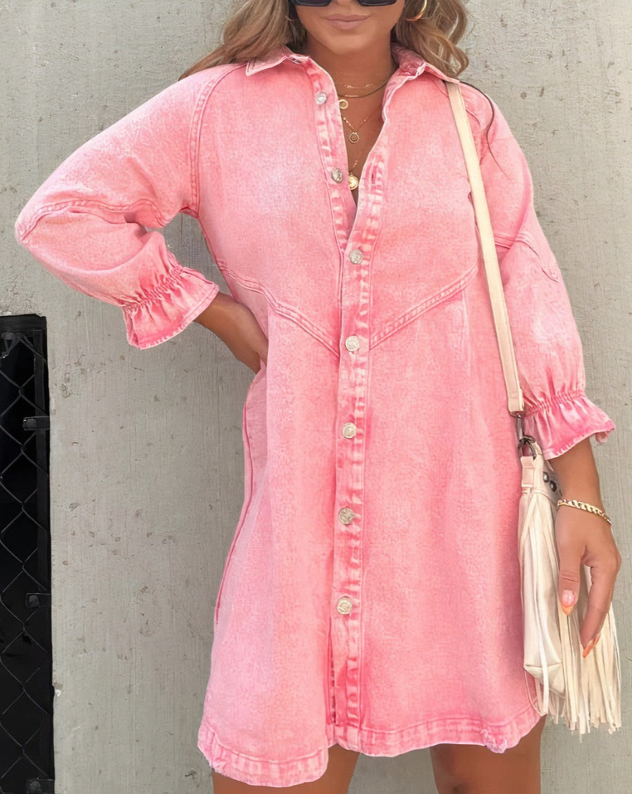 MAELIE | BUTTON-UP DRESS SHIRT LONG SLEEVE