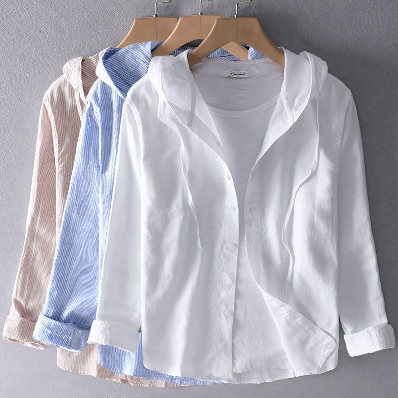 BELENA | COSY BUTTON-UP WITH HOOD