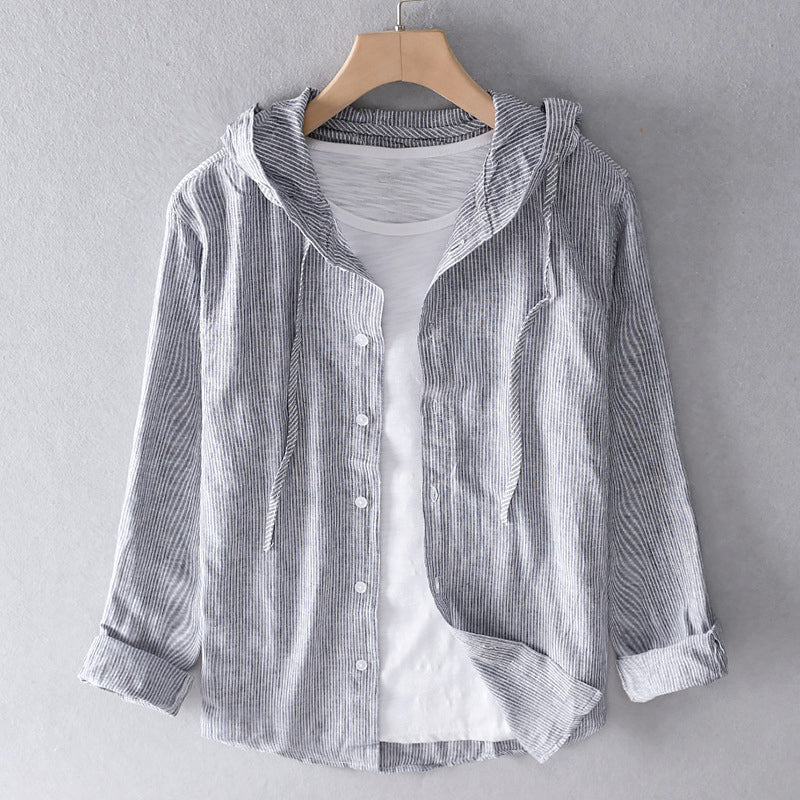BELENA | COSY BUTTON-UP WITH HOOD