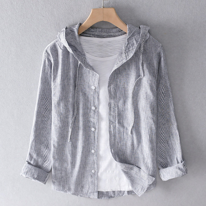 BELENA | COSY BUTTON-UP WITH HOOD