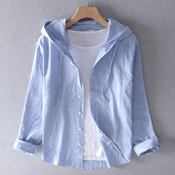 BELENA | COSY BUTTON-UP WITH HOOD