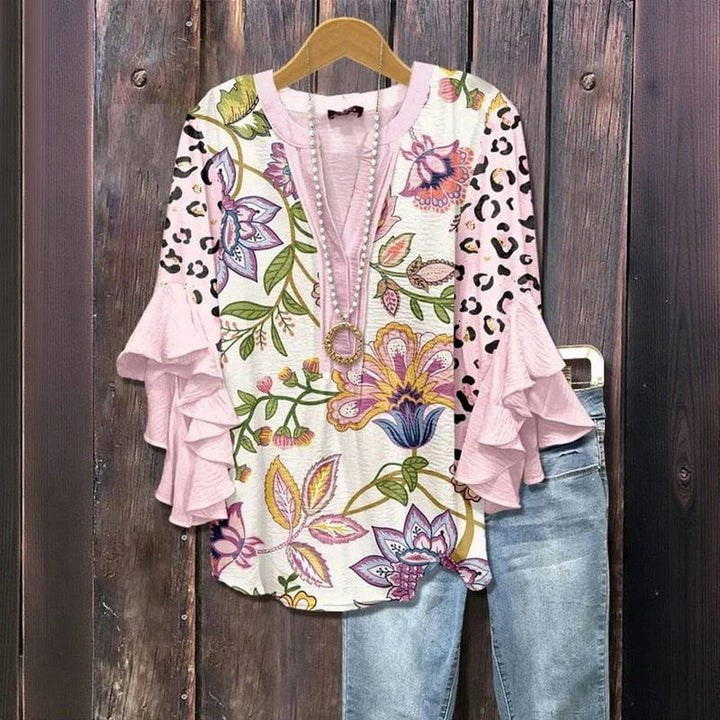 ILIANA | WHISPER RUFFLE BLOUSE