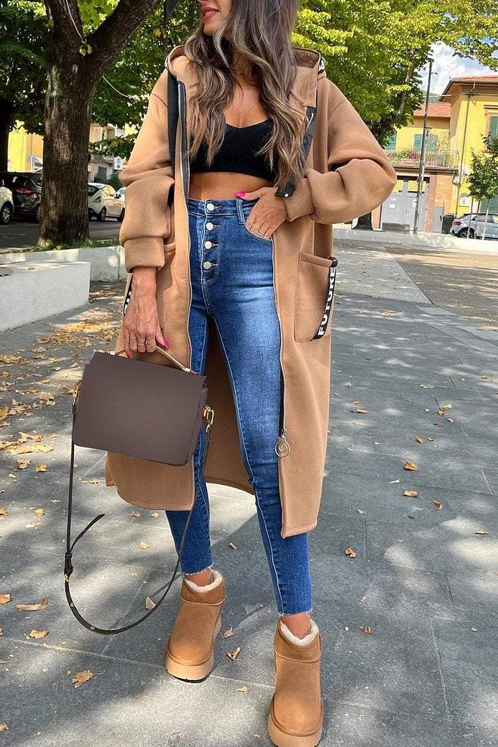 KELLY | WOMEN'S LONG COAT WITH HOOD