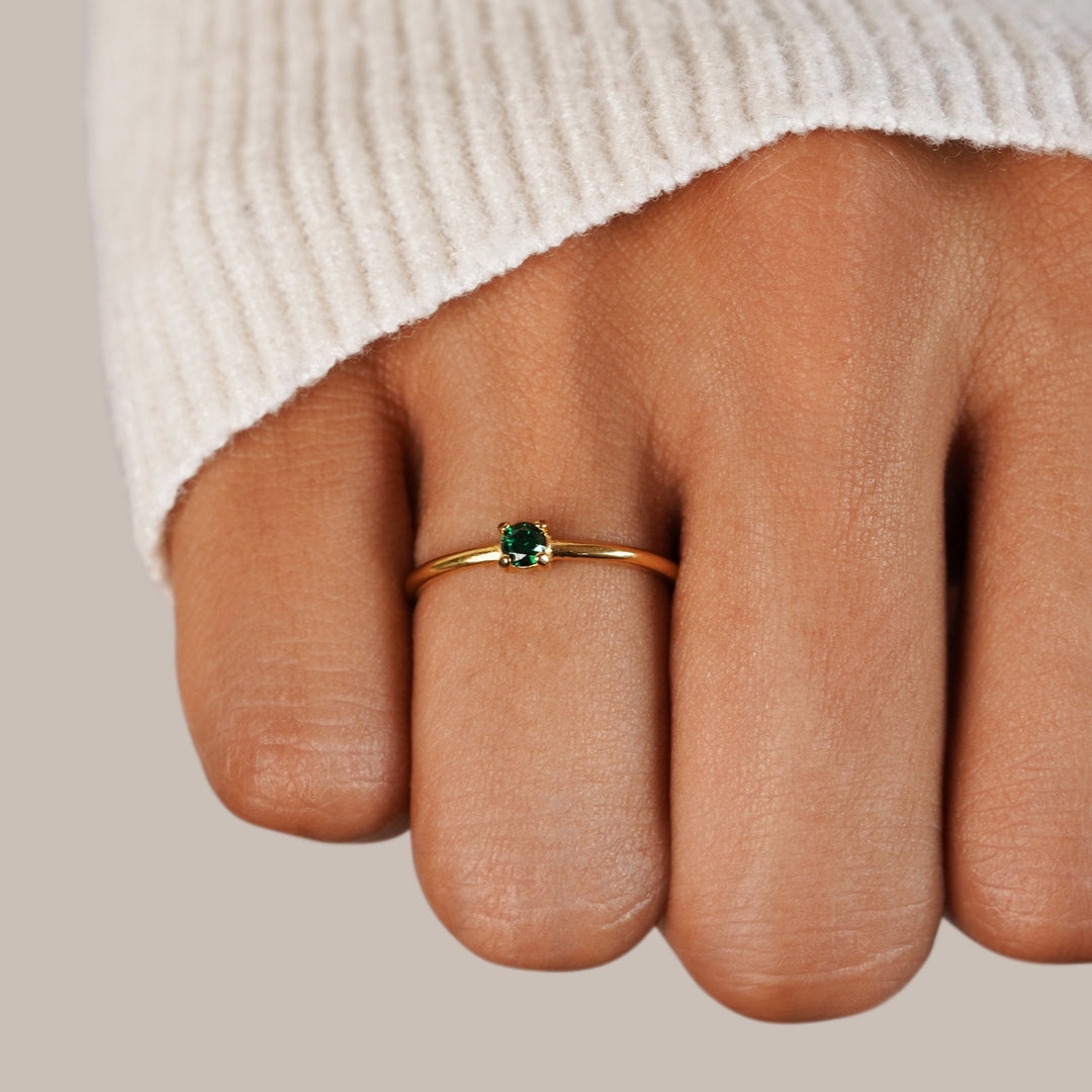 BIRTHSTONE GOLD RING
