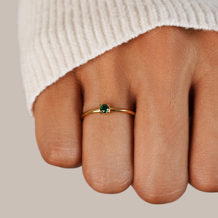 BIRTHSTONE GOLD RING