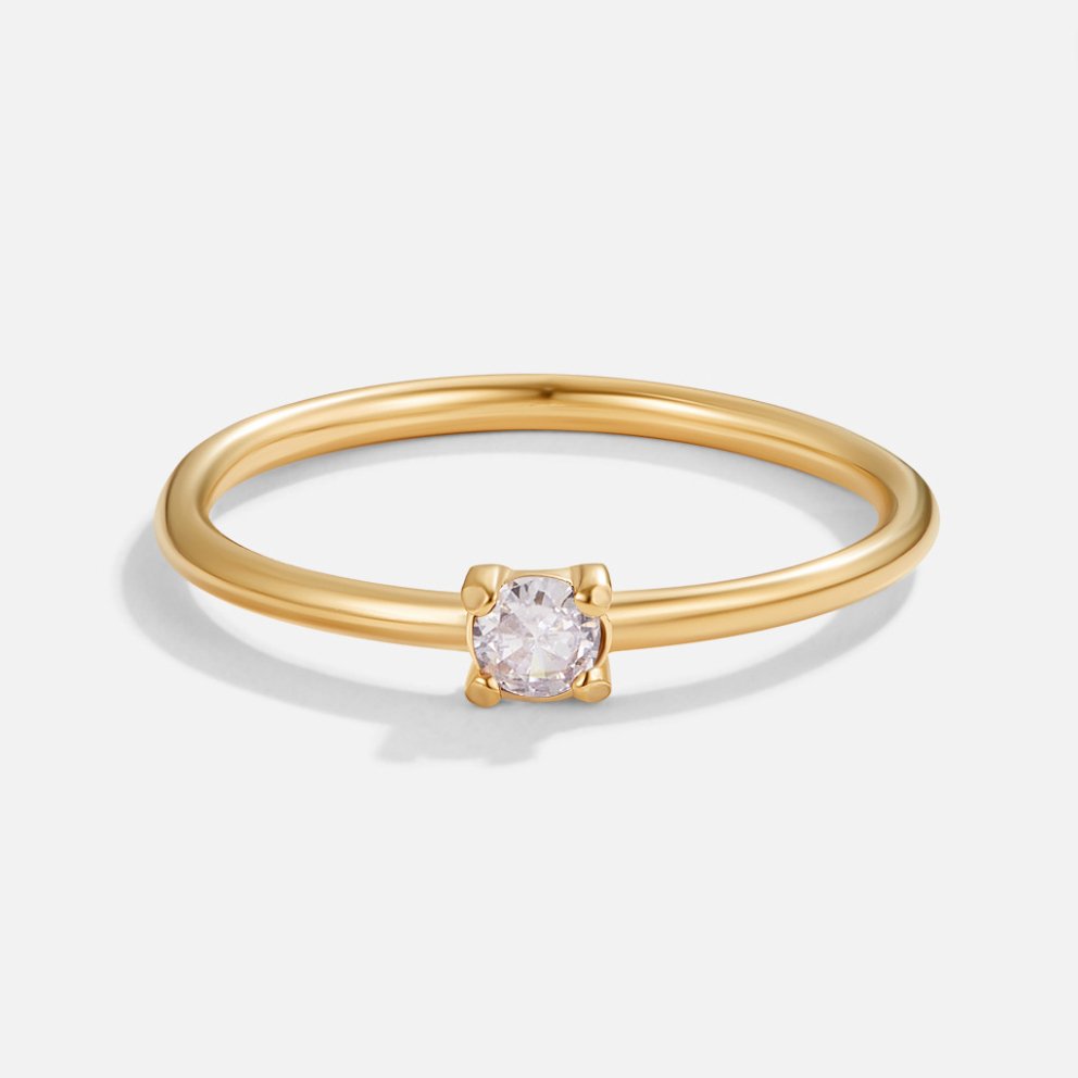 BIRTHSTONE GOLD RING