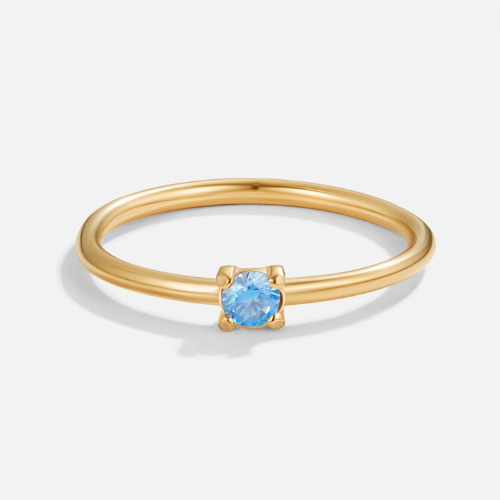 BIRTHSTONE GOLD RING