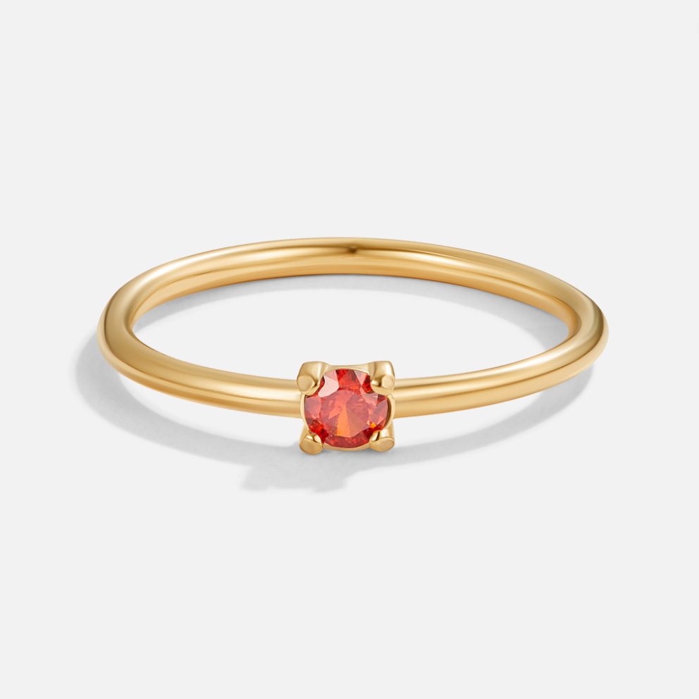 BIRTHSTONE GOLD RING