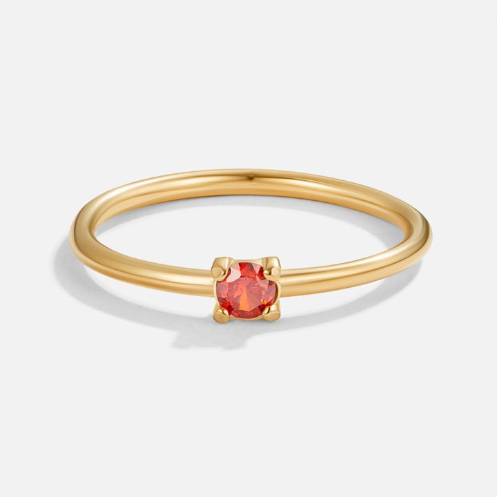 BIRTHSTONE GOLD RING