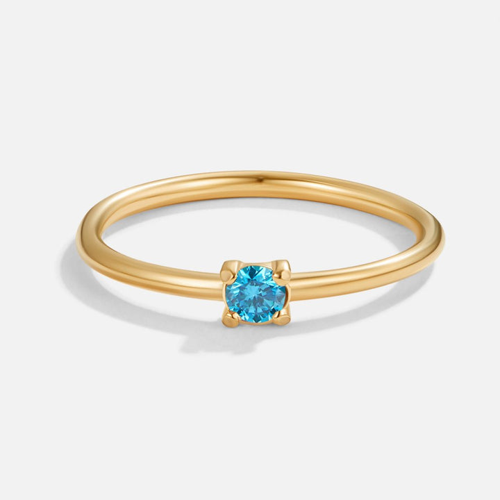BIRTHSTONE GOLD RING