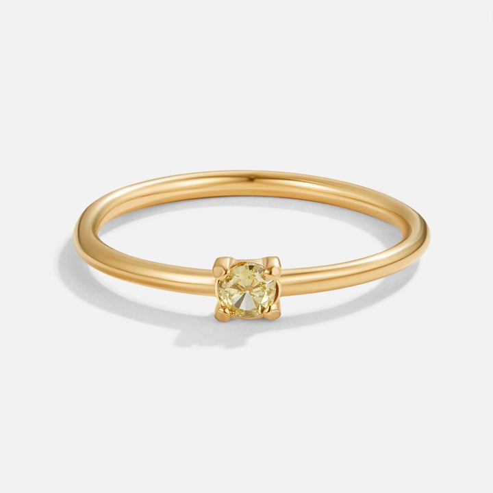 BIRTHSTONE GOLD RING