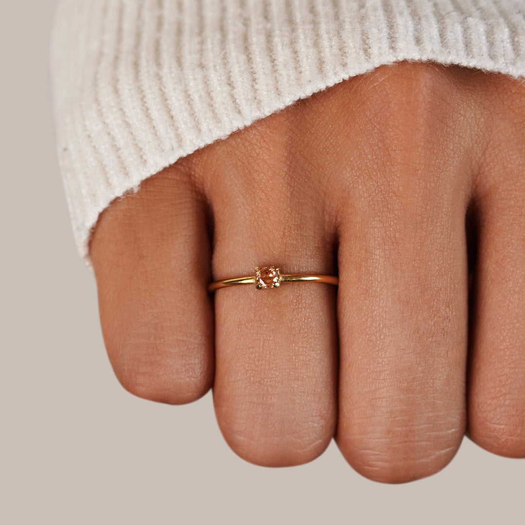 BIRTHSTONE GOLD RING