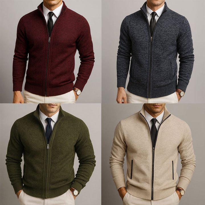 VINCENT | MEN'S ELEGANT ZIP-UP CARDIGAN