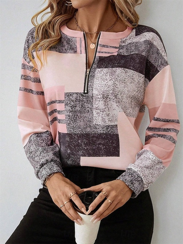 CARA | ELEGANT QUARTER-ZIP SWEATER