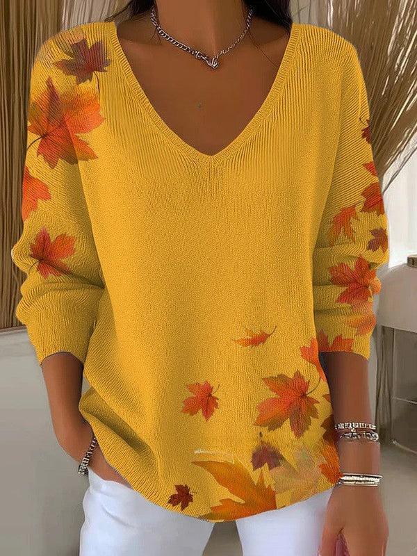 AUTUMN | COSY SWEATER WITH PRINT