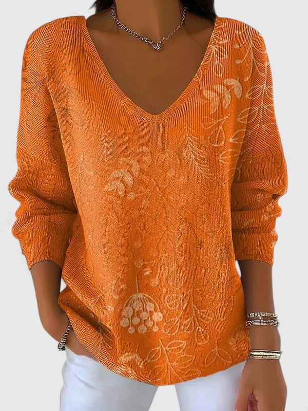 AUTUMN | COSY SWEATER WITH PRINT