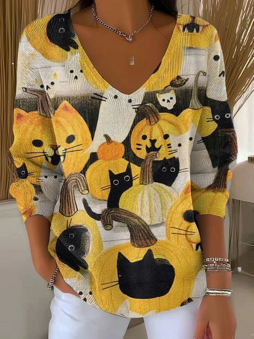 AUTUMN | COSY SWEATER WITH PRINT