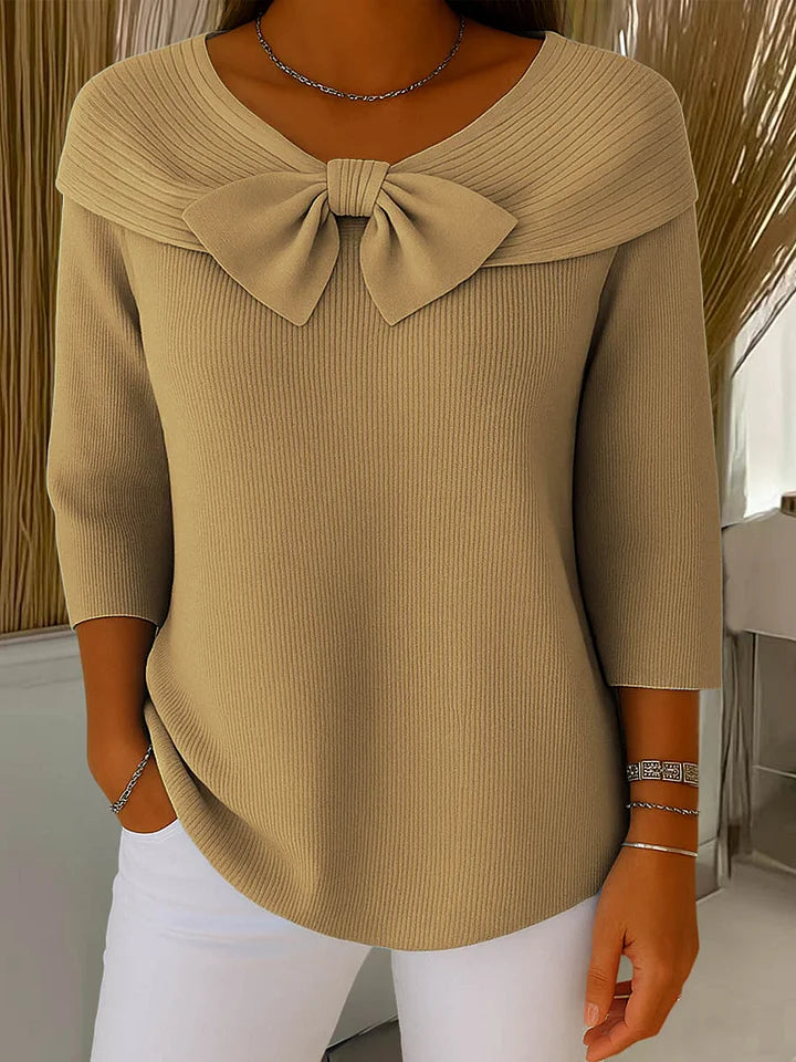 DAISY | ELEGANT SWEATER WITH BOW