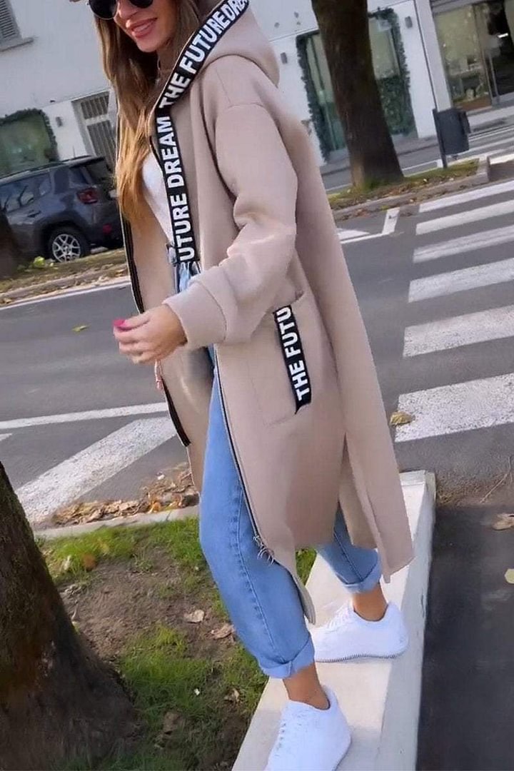 KELLY | WOMEN'S LONG COAT WITH HOOD