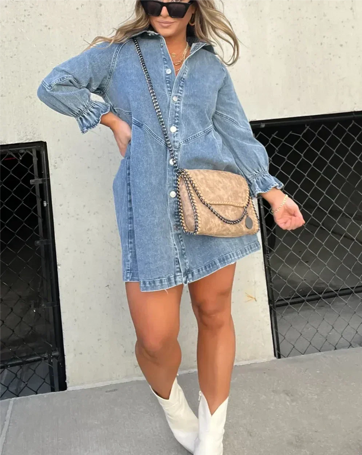 MAELIE | BUTTON-UP DRESS SHIRT LONG SLEEVE
