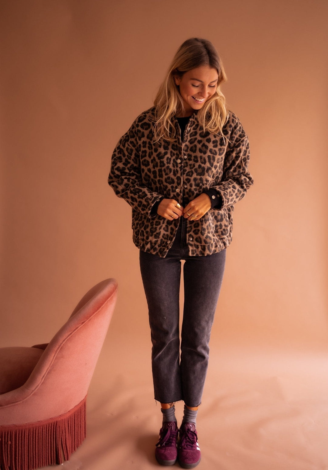 ZARINA | TRENDY LEOPARD PRINT JACKET