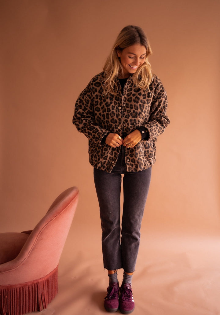 ZARINA | TRENDY LEOPARD PRINT JACKET