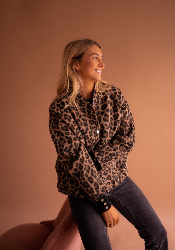 ZARINA | TRENDY LEOPARD PRINT JACKET