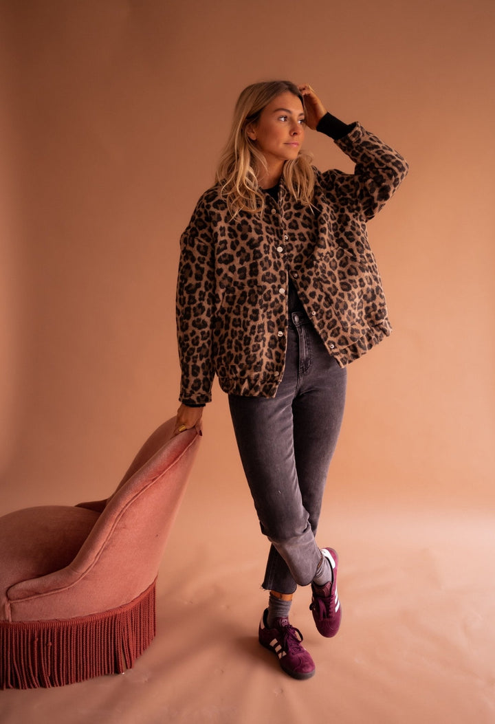ZARINA | TRENDY LEOPARD PRINT JACKET
