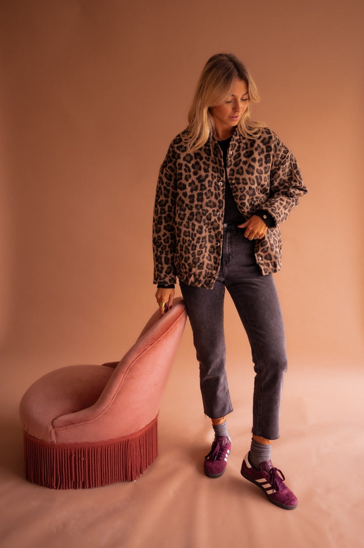 ZARINA | TRENDY LEOPARD PRINT JACKET