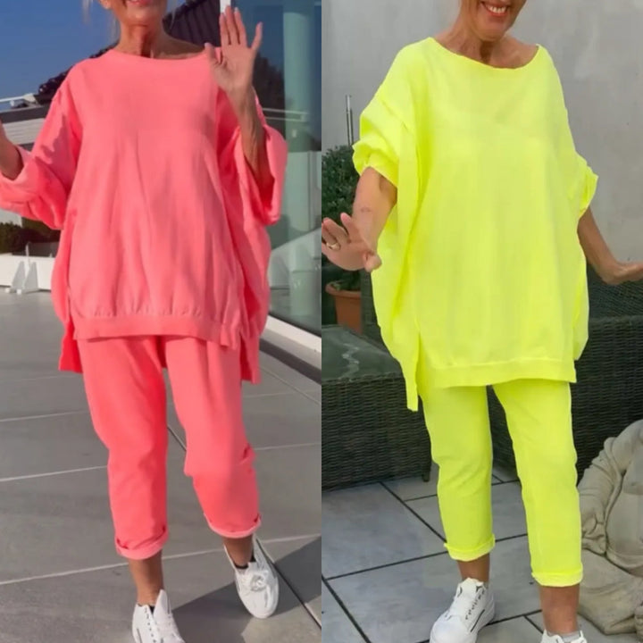 FELICIA | TWO-PIECE COMFORTABLE LOUNGEWEAR SET
