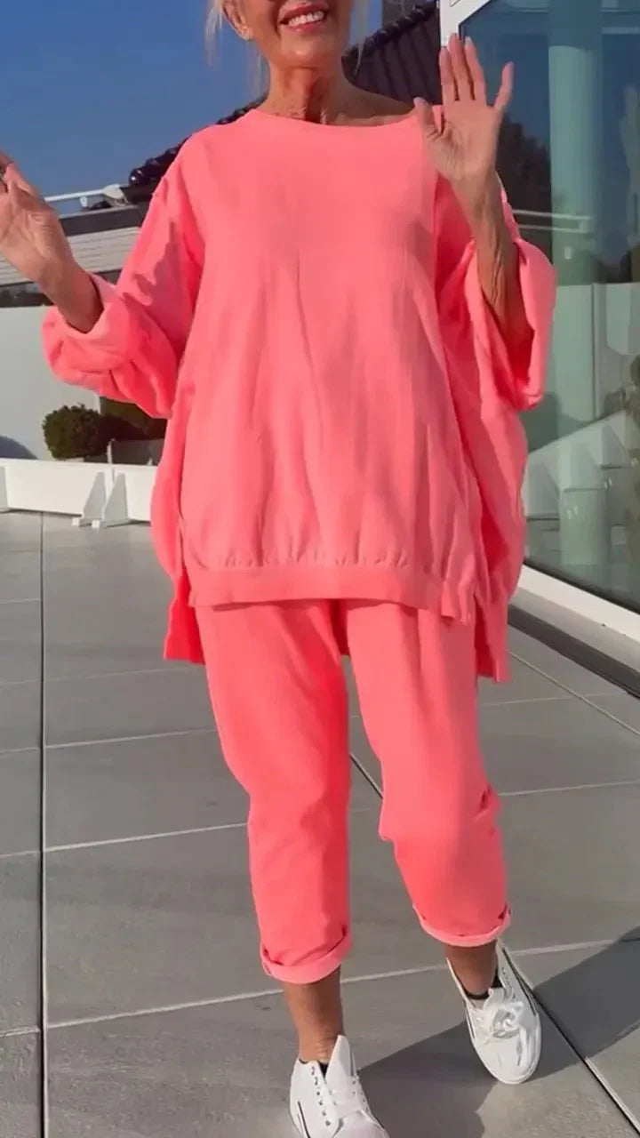 FELICIA | TWO-PIECE COMFORTABLE LOUNGEWEAR SET