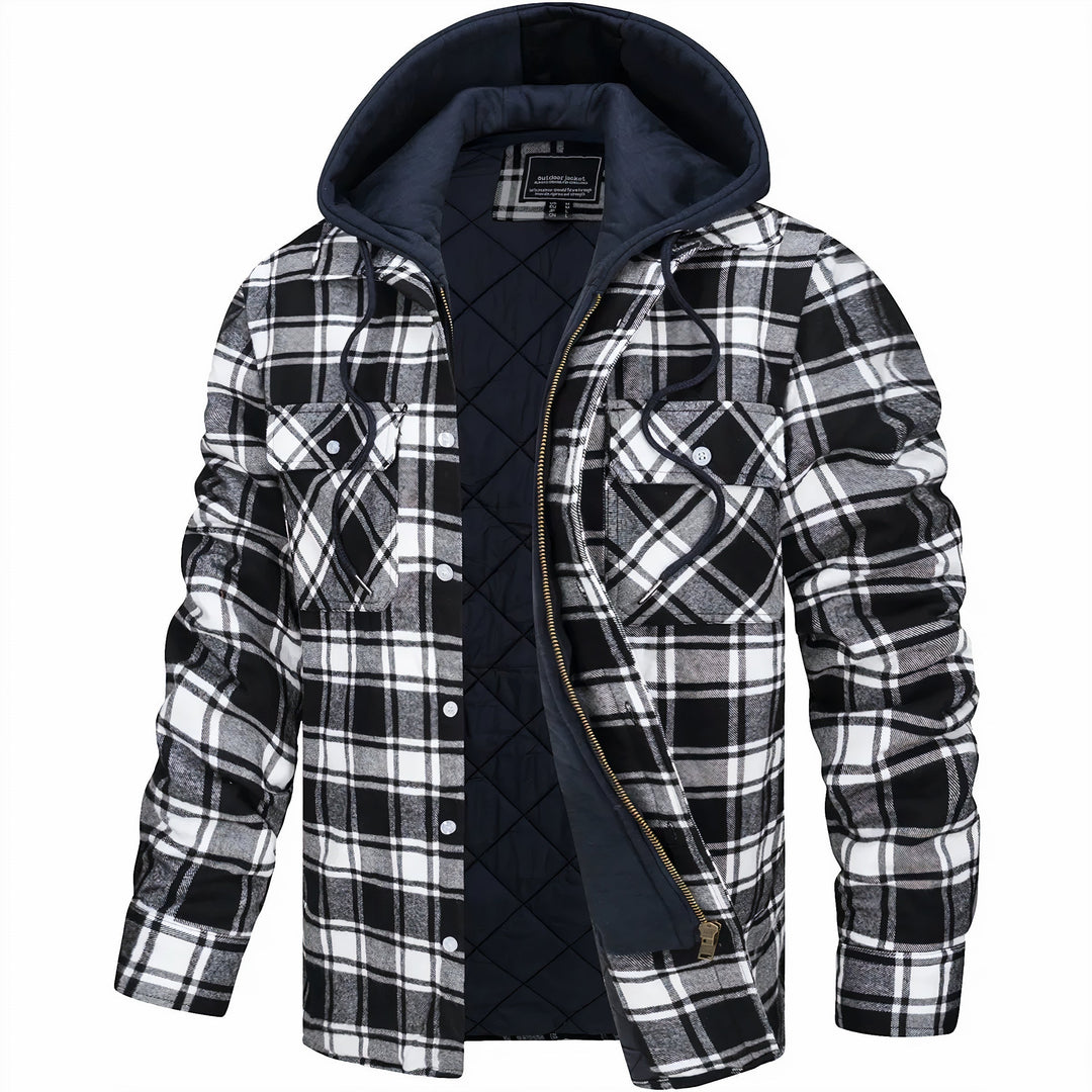 CAMERON | CHECKERED JACKET WITH ZIPPER